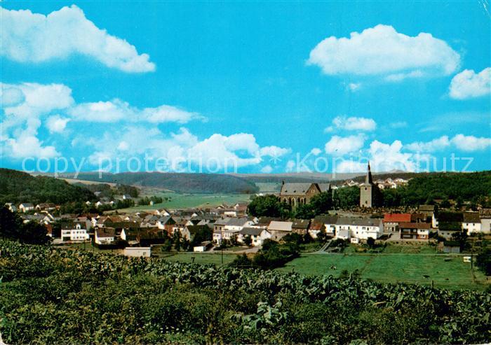 Gillenfeld Eifel Panorama Kirche