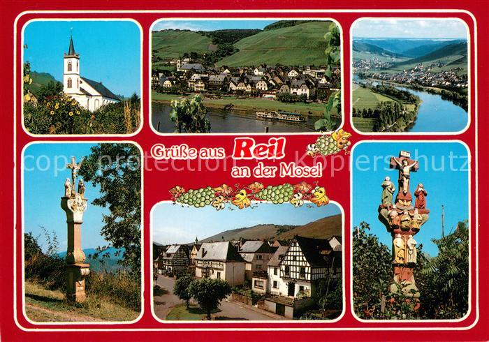 Reil Mosel Kirche Fliegeraufnahmen Wegekreuz Fachwerkhaeuser