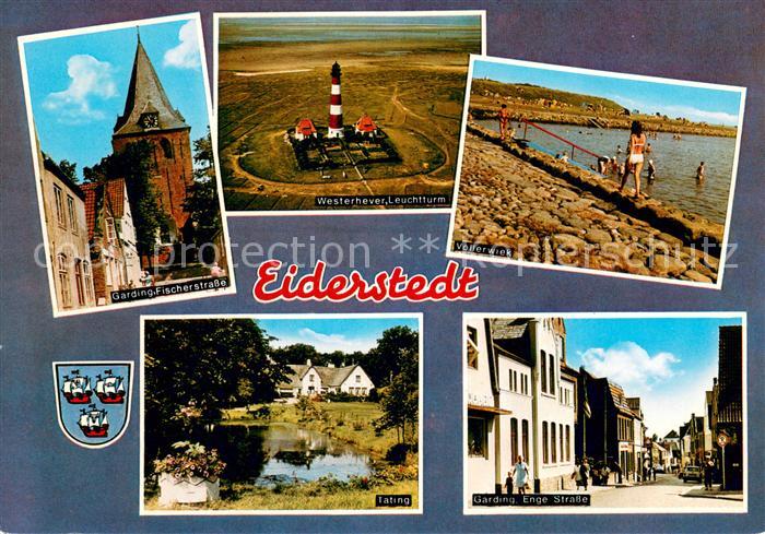 Eiderstedt Garding Fischerstrasse Westerhever Leuchtturm Vollerwiek Tating Enge