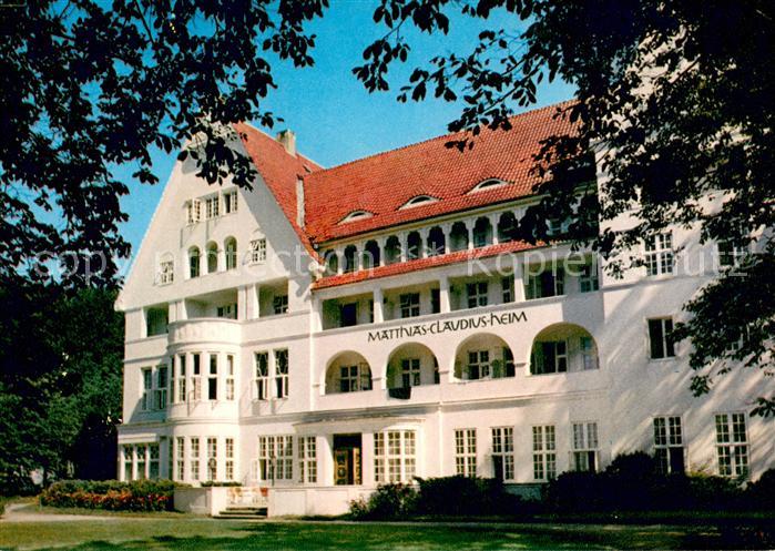 Gluecksburg Nordfriesland Matthias Claudius Heim