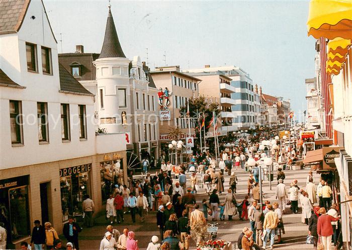 Westerland Sylt Fussgaenger Boulevard Friedrichstrasse