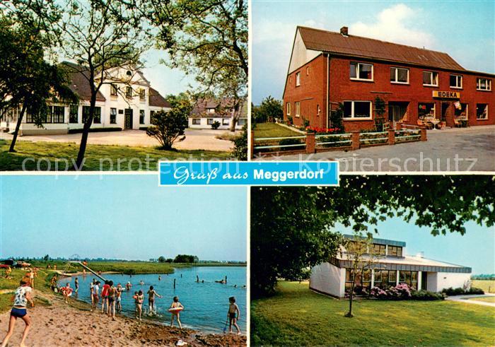 Meggerdorf Ortspartie Edeka Strandpartien Strandhaus