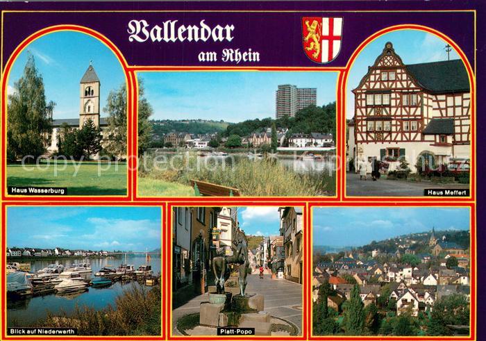 Vallendar Haus Wasserburg Rheinpartie Haus Meffert Bootshafen Platt Popo Ortsans