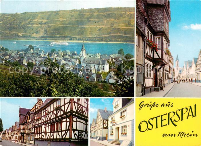 Osterspai Panorama Fachwerkhaeuser Strassenpartie