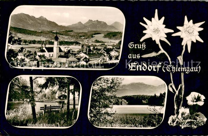 Endorf Chiemgau Panorama Kirche Moorbad Endorf Langbuergener See