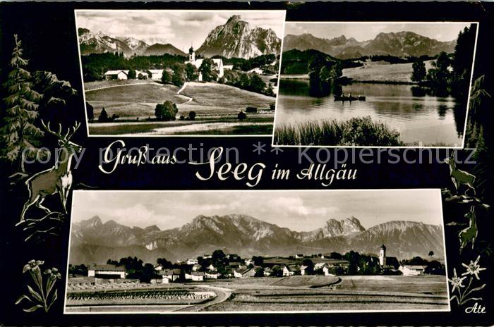 Seeg Ortsansicht Seepartie Panorama