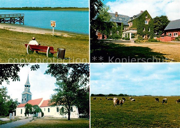 Lunden Holstein Strand Gutshaus Kirche Viehweide