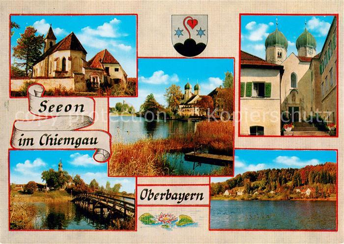 Seeon-Seebruck Kloster Klostersee Bruecke Basilika