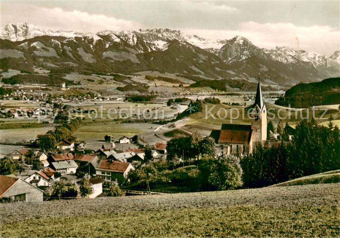 Seifriedsberg Sonthofen Panorama mit Allgaeuer Hochgebirgskette