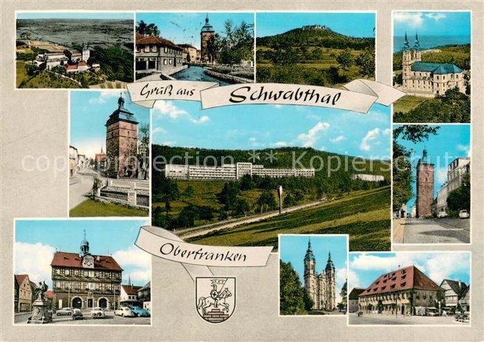 Schwabthal Sanatorium Lautrgrund Panorama Kirche Stadttor Rathaus