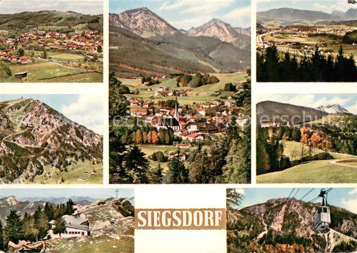 Siegsdorf Oberbayern Orts und Teilansichten Panorama