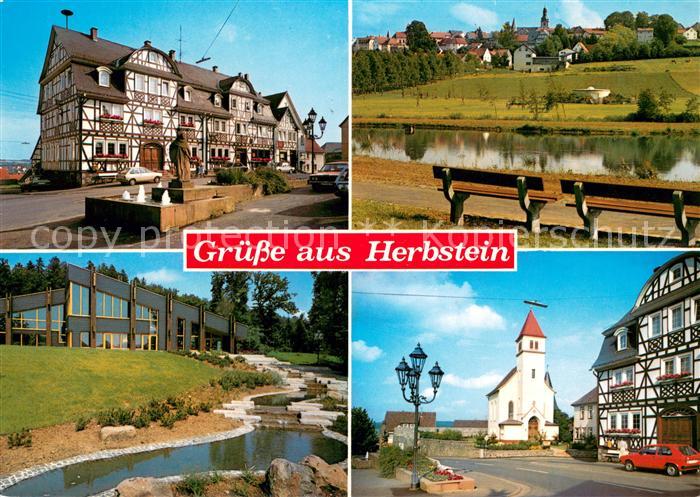 Herbstein Fachwerkhaeuser Panorama Sanatorium Kirche