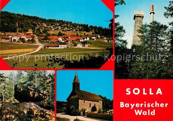 Solla Wald Panorama Aussichtsturm Felsen Kirche