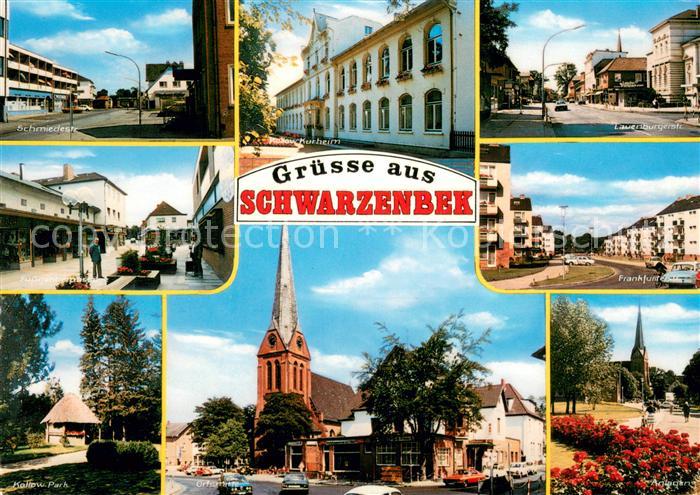 Schwarzenbek Schmiedestr Kurheim Lauersburgstr Kollow Pak Ortsstrasse Kirche Anl