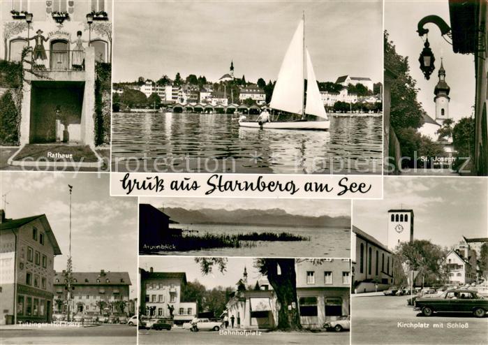 Starnberg Starnbergersee Bayern Rathaus Starnbergersee St Joseph Tutzinger Hof P