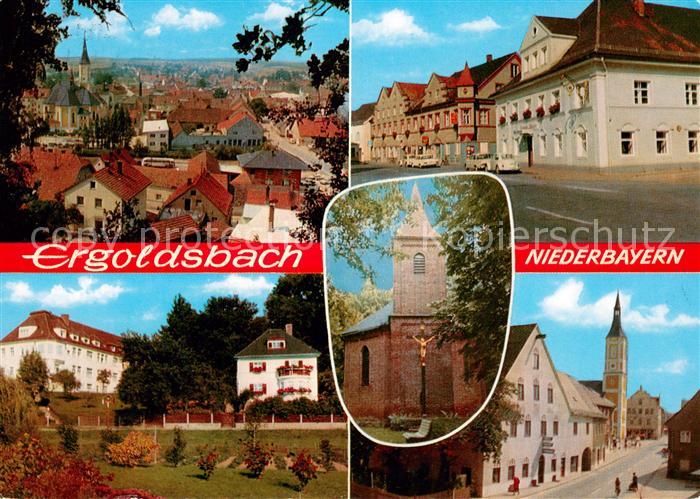 Ergoldsbach Panorama Ortspartien Park