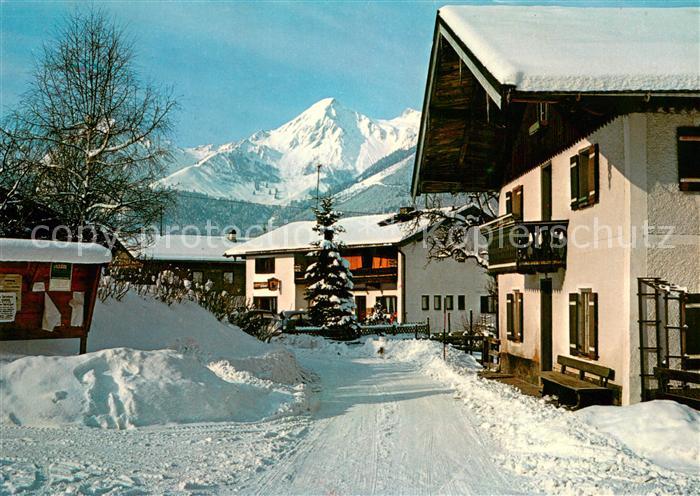 Ettenhausen Schleching Ortspartie im Winter