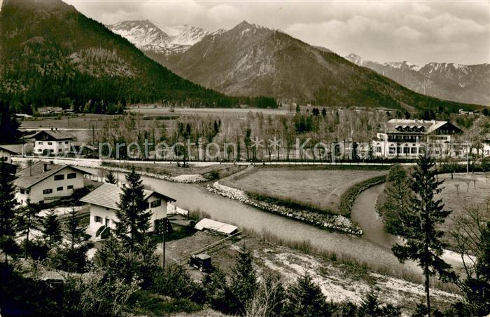 Leitzach Panorama mit Richterheim gegen Jaegerkamp Mangfallgebirge