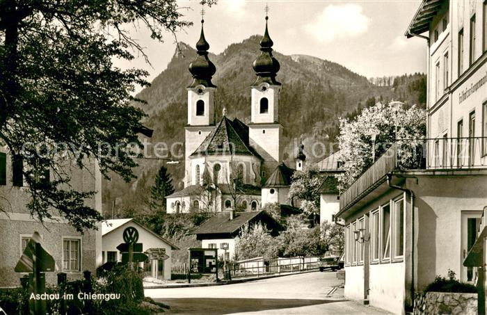 Aschau Chiemgau Ortsmotiv mit Kirche