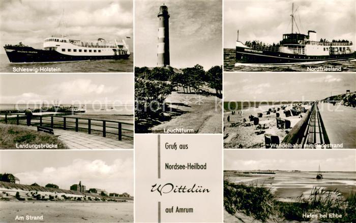 Wittduen Amrum MS Schleswig Holstein Nordfriesland Leuchtturm Landungsbruecke Wa
