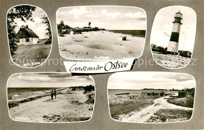 Gelting Schleswig Holstein und Umgebung Birk-Kate Pottloch Ostseestrand Leuchttu