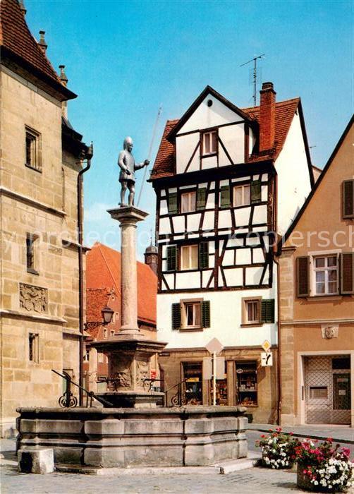 Weissenburg Bayern Schweppermann Brunnen Altstadt Fachwerkhaus