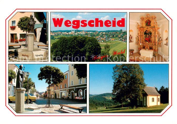 Wegscheid Niederbayern Brunnen Stadtzentrum Kapelle Altar Panorama Bayerischer W