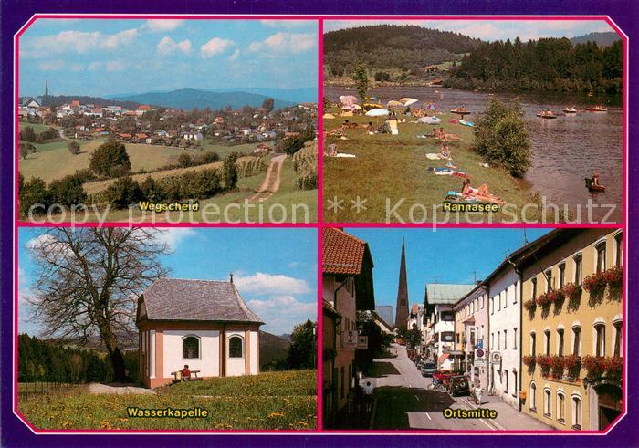 Wegscheid Niederbayern Panorama Wasserkapelle Ortsmittte Rannasee Bayerischer Wa
