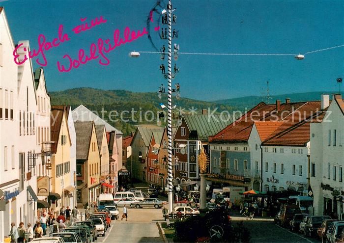 Waldkirchen Niederbayern Ortszentrum Maibaum