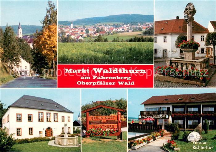 Waldthurn Panorama Urlaubsort im Oberpfaelzer Wald Pension Brunnen