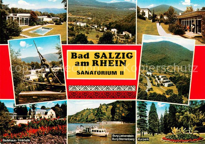 Bad Salzig Sanatorium Badehaus Trinkhalle Burg Liebenstein Burg Sterrenberg Kurp