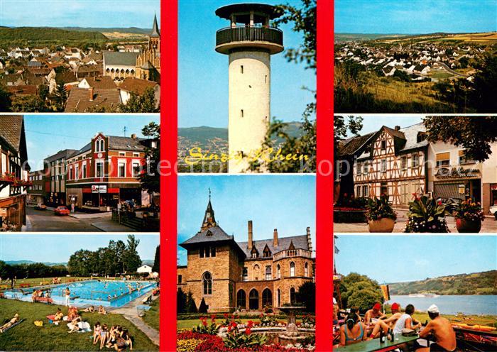 Sinzig mit Stadtteil Bad Bodendorf und Westum Feltenturm Barbarossa Schloss Mark