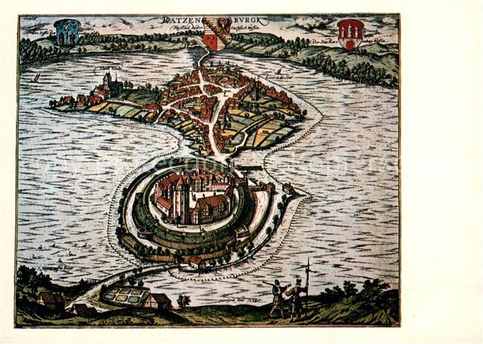 Ratzeburg Schleswig-Holstein Inselstadt Naturpark Lauenburgische Seen Ansicht v