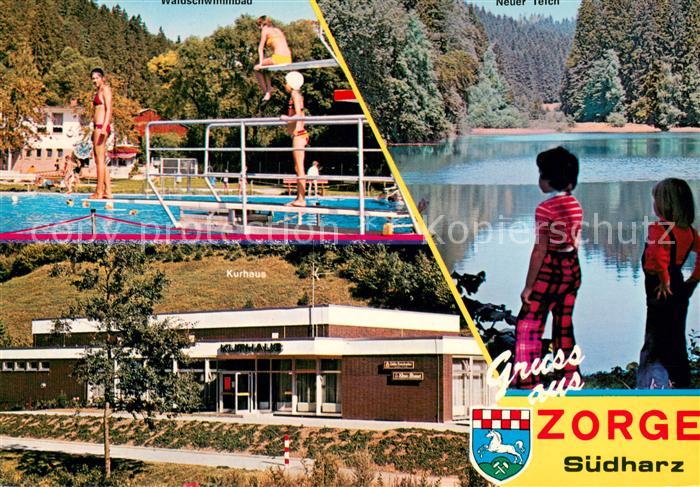 Zorge Kurhaus Waldschwimmbad Teich Luftkurort im Harz