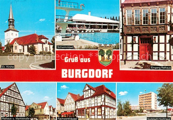 Burgdorf Hannover Kirche Schwimmbad Rathaus Marktstrasse Fachwerkhaeuser Suedsta