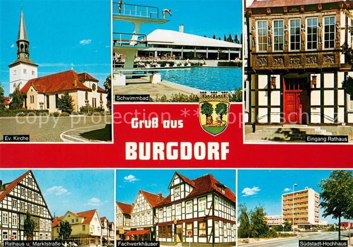Burgdorf Hannover Kirche Schwimmbad Rathaus Marktstrasse Fachwerkhaeuser Suedsta