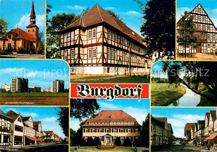 Burgdorf Hannover Kirche Rathaus Fachwerkhaeuser Marktstrasse Suedstadt Hochhaeu