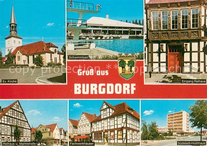 Burgdorf Hannover Kirche Schwimmbad Rathaus Marktstrasse Fachwerkhaeuser Suedsta
