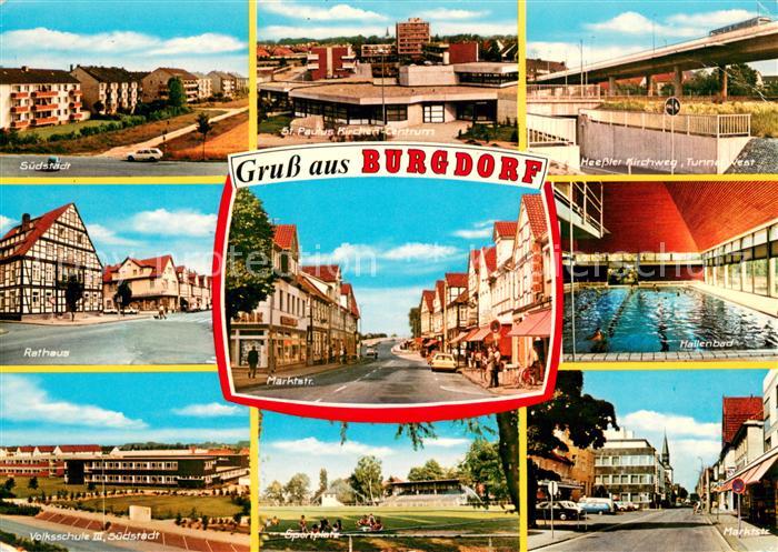 Burgdorf Hannover Suedstadt Kirchenzentrum Bruecke Rathaus Marktstrasse Fachwerk