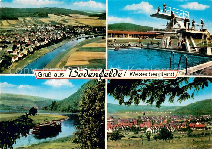 Bodenfelde Panorama Weserbergland Fahrgastschiff Weser Freibad