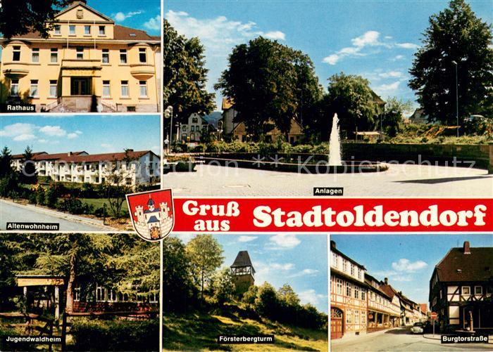Stadtoldendorf Rathaus Parkanlagen Altenwohnheim Jugendwaldheim Foersterbergturm