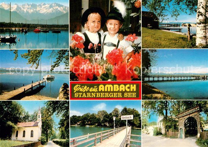 Ambach Starnbergersee Motive am See Trachten Kapelle Steg