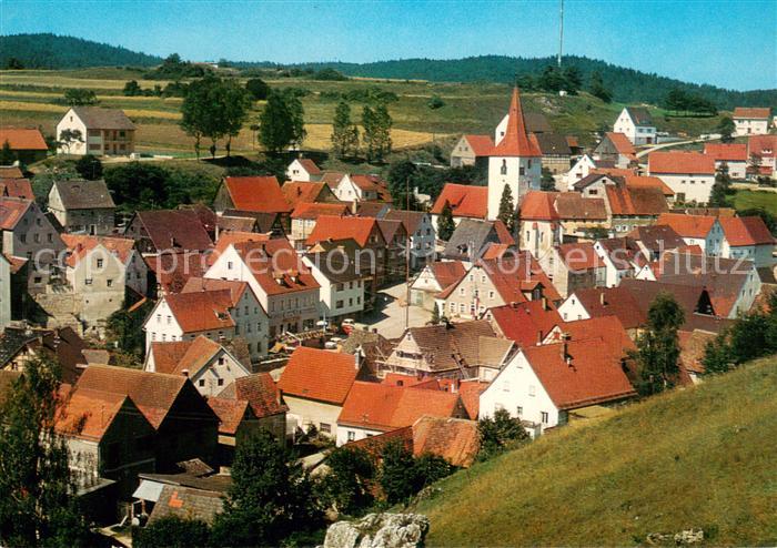Alfeld Mittelfranken Ortsansicht mit Kirche Frankenalb