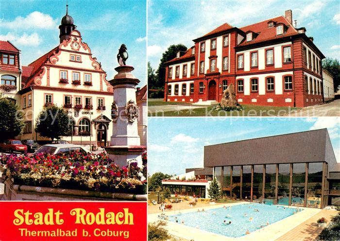Rodach Coburg Rathaus Jagdschloss Thermalbad