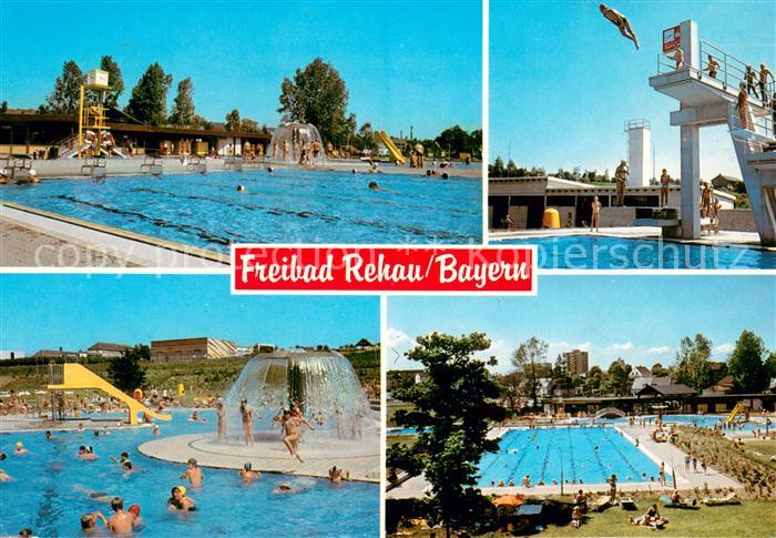 Rehau Oberfranken Freibad Sprungturm