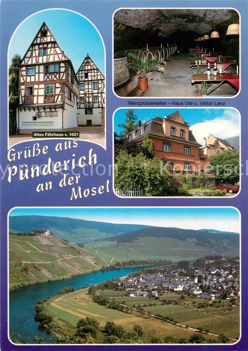 Puenderich Mosel Altes Faehrhaus Historisches Gebaeude 17. Jhdt. Fachwerkhaus We