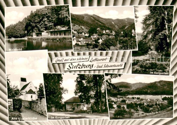 Sulzburg Freiburg Luftkurort im Schwarzwald Waldbad Kurgarten Klosterkirche