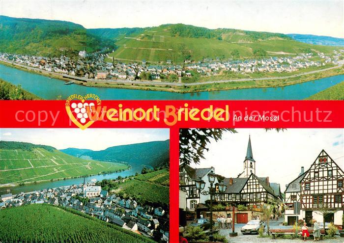 Briedel Panorama Weinort an der Mosel Altstadt Fachwerkhaeuser
