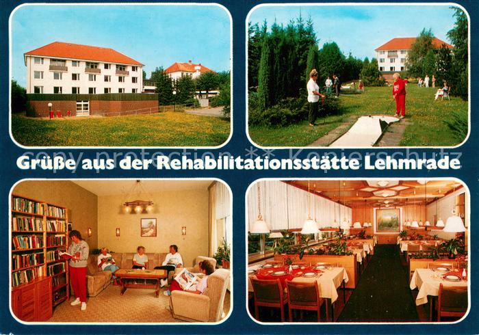 Lehmrade Rehabilitationsstaette Restaurant Aufenthaltsraum Minigolf