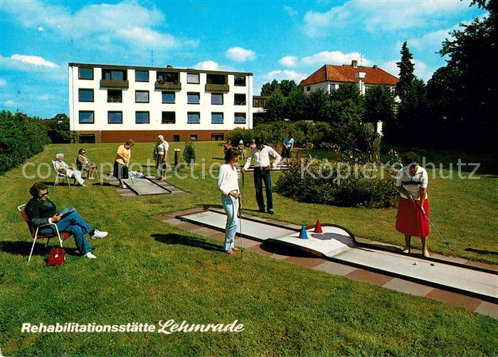 Lehmrade Rehabilitationsstaette Minigolf Naturpark Lauenburgische Seen